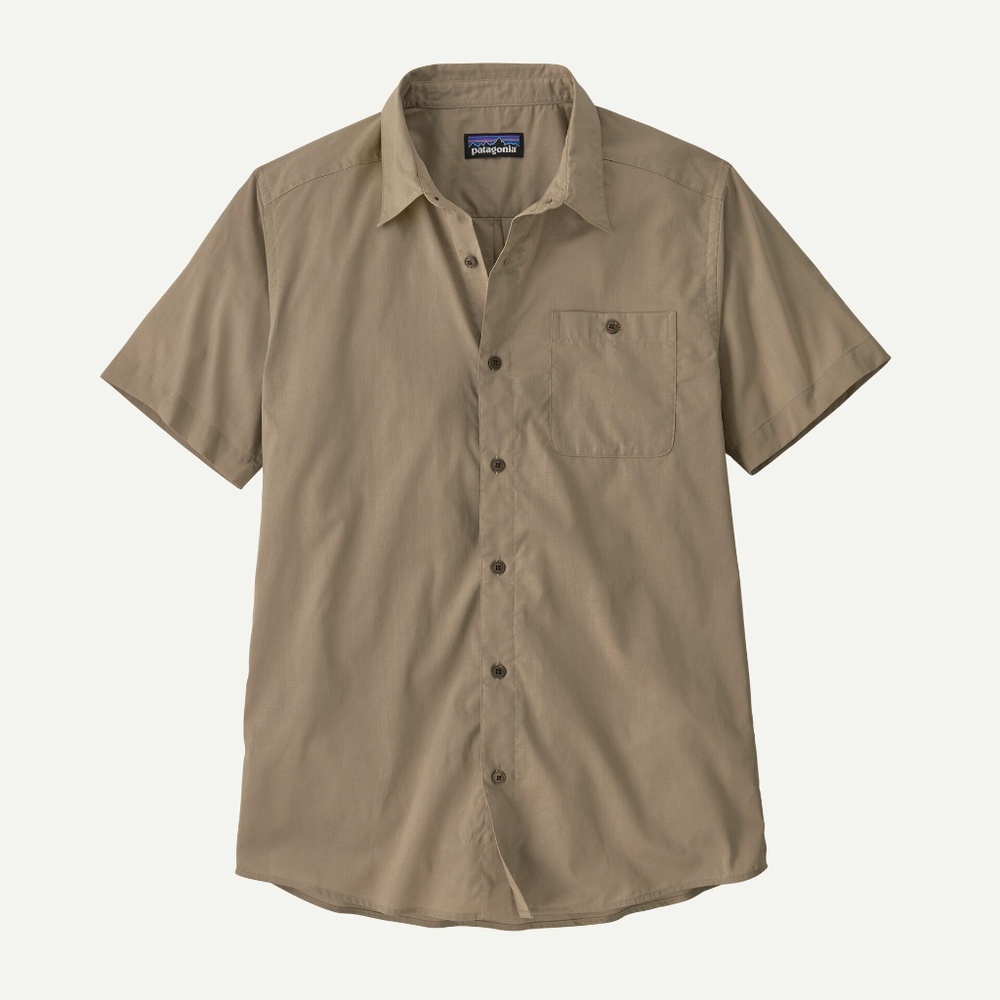 Patagonia Tan Lightweight Cotton Button down Shirt